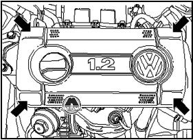 Снятие головки блока цилиндров VW Polo
