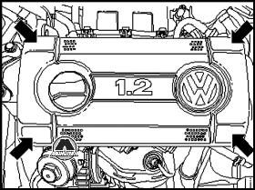 Снятие головки блока цилиндров VW Polo