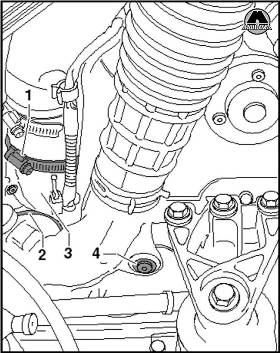 Снятие и установка кронштейна двигателя Volkswagen T5 Transporter