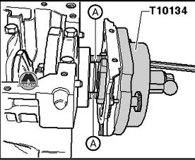 Выпрессовка фланца с колесом датчика Volkswagen Tiguan