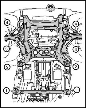 Снятие двигателя Volkswagen Touareg