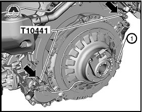 Установка двигателя Volkswagen Touareg
