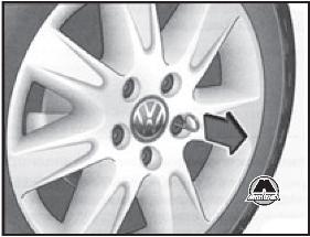 Колпачки колесных болтов VW Touran