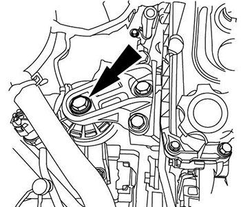 Снятие и установка правой опоры двигателя и ее кронштейна Zotye T600 с 2013 года